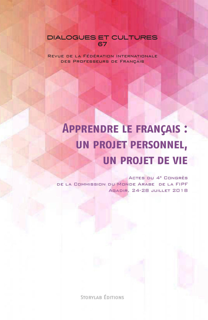 Couverture_Apprendre le français : un projet personnel, un projet de vie